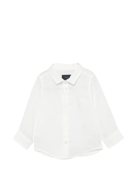  Fay Kids Camisa Con Botones - Blanco 