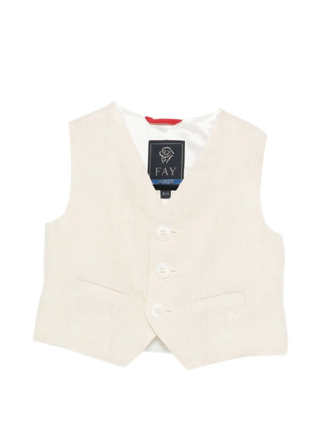  Fay Kids Chaleco Con Botones - Neutro 