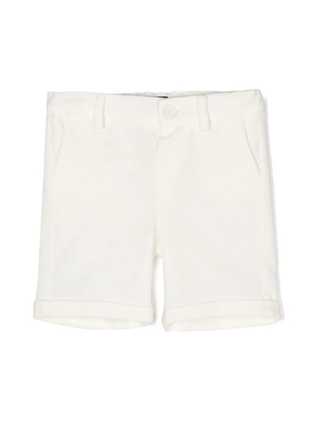  Fay Kids Shorts Con Pinzas - Blanco 