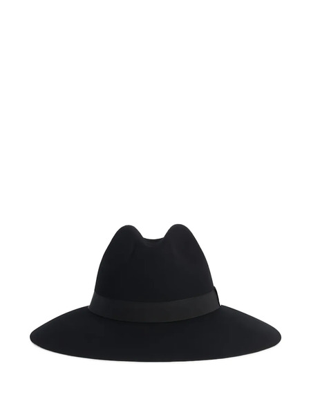  Fay Sombrero Fedora Con Ala Ancha - Negro 