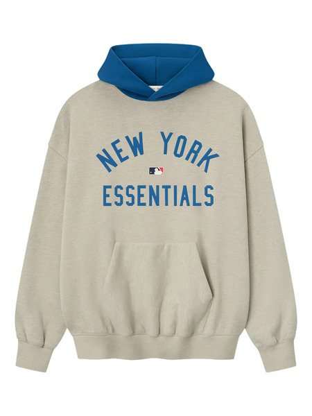  Fear Of God Essentials Sudadera Con Capucha Y Motivo Gráfico De Fear Of God Essentials X Mlb Mets - Gris 