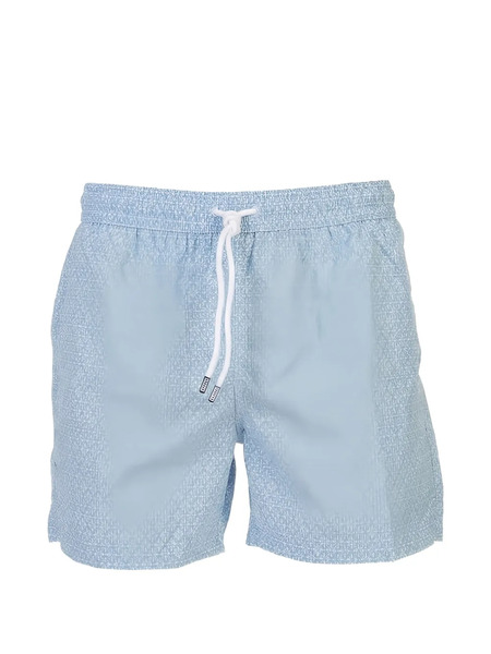  Fedeli Bañador Con Estampado Floral - Azul 