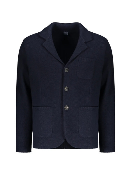  Fedeli Blazer Con Bolsillo De Parche - Azul 