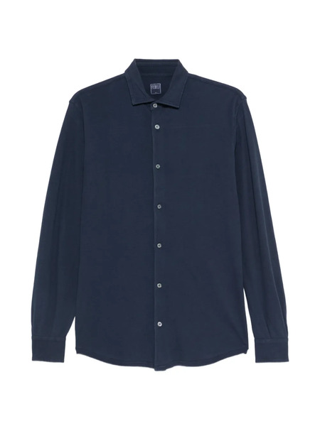  Fedeli Camisa Con Botones - Azul 