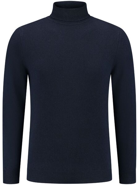  Fedeli Jersey Con Cuello Alto - Azul 