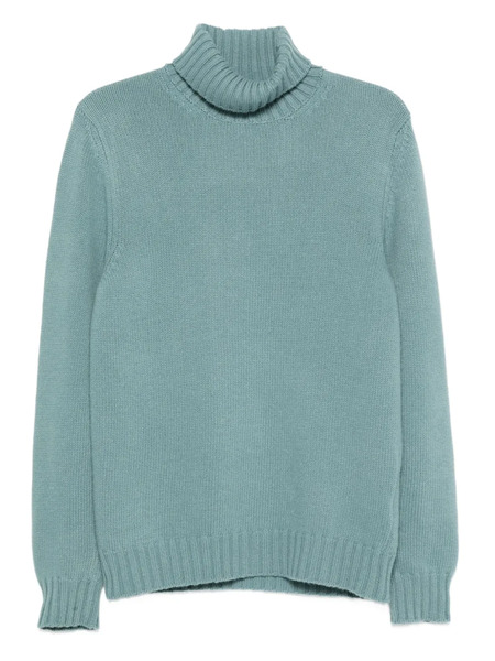  Fedeli Jersey Con Cuello Alto - Azul 