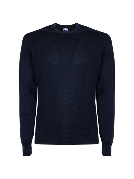  Fedeli Jersey Con Cuello Redondo - Azul 