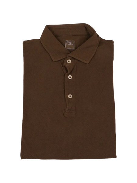  Fedeli Polo De Algodón - Marrón 