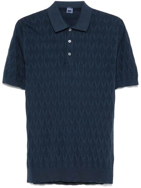  Fedeli Polo Texturizado - Azul 