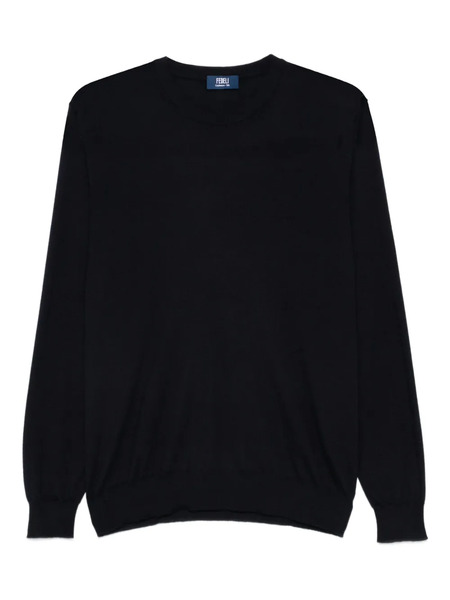  Fedeli Top Con Cuello Redondo - Azul 