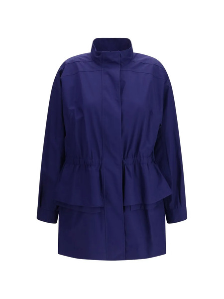  Fendi Abrigo Con Cinturilla Elástica - Azul 