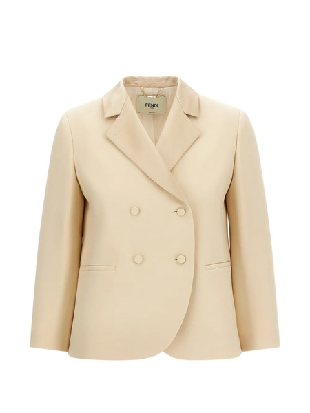  Fendi Blazer Con Doble Botonadura - Neutro 