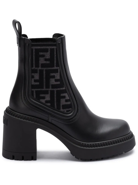  Fendi Botas Con Tacón De 65 Mm - Negro 