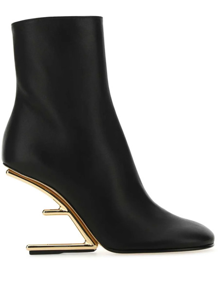  Fendi Botines First Con Tacón De 105mm - Negro 