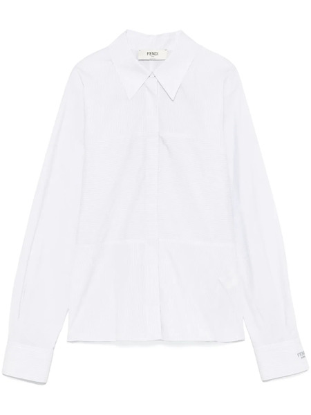  Fendi Camisa A Rayas - Blanco 