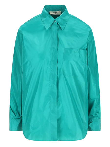  Fendi Camisa De Manga Larga - Azul 