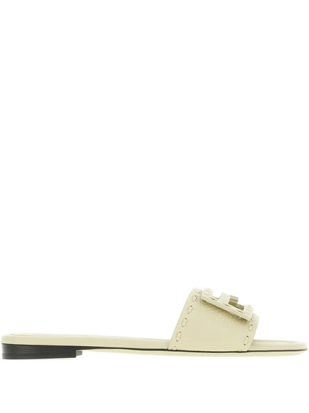  Fendi Chanclas Con Parche Del Logo - Neutro 