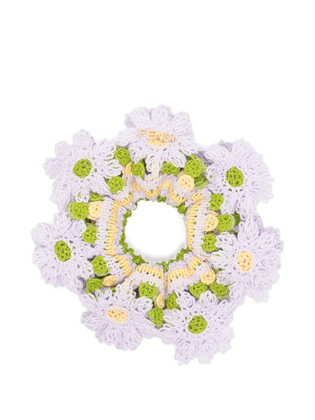  Fendi Coletero Con Parche Floral - Morado 