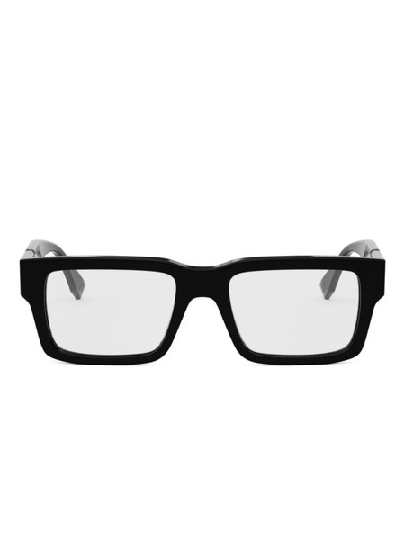  Fendi Gafas Con Montura Rectangular - Negro 