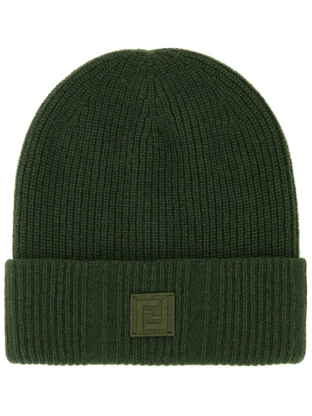  Fendi Gorro Con Parche Del Logo - Verde 