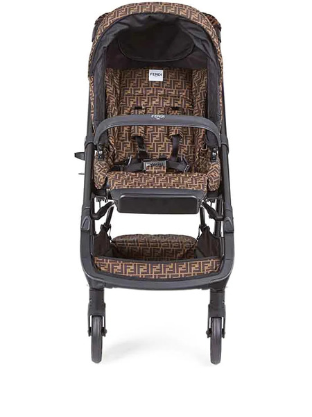  Fendi Kids Maleta Con Cuatro Ruedas Y Estampado Ff - Negro 