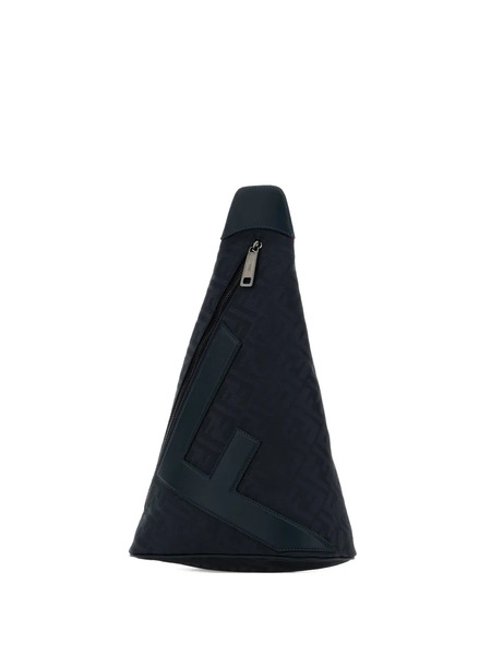  Fendi Mochila Cono Con Logo - Azul 