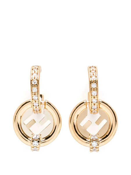  Fendi Pendientes Con Logo - Dorado 