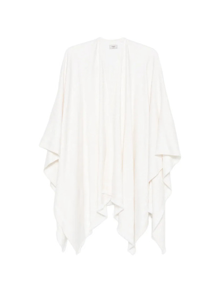  Fendi Poncho Con Monograma En Jacquard - Blanco 