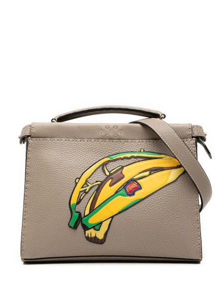  Fendi Pre-owned Bolso Satchel Sue Tilley Mini Romano Selleria Banana Peekaboo Iconic Fit Mini De Piel De Borrego 2000-2010 - Marrón 