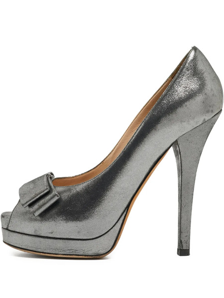  Fendi Pre-owned Zapatos Con Tacón De 140 Mm - Plateado 