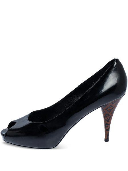  Fendi Pre-owned Zapatos Zucchino Con Tacón De 100 Mm 2023 - Negro 