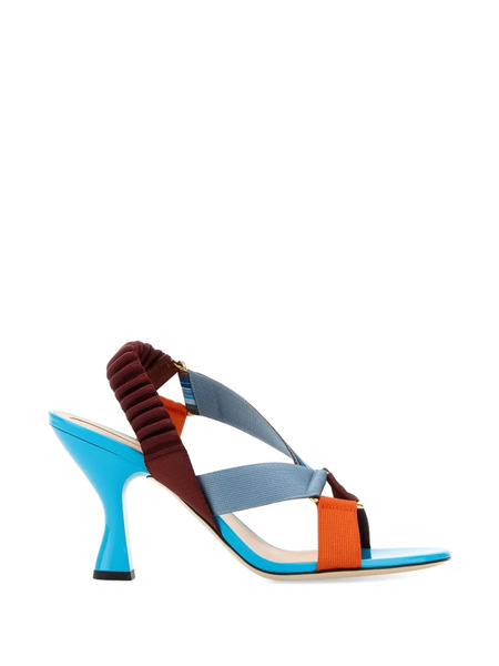  Fendi Sandalias Iconic Colibrì - Azul 