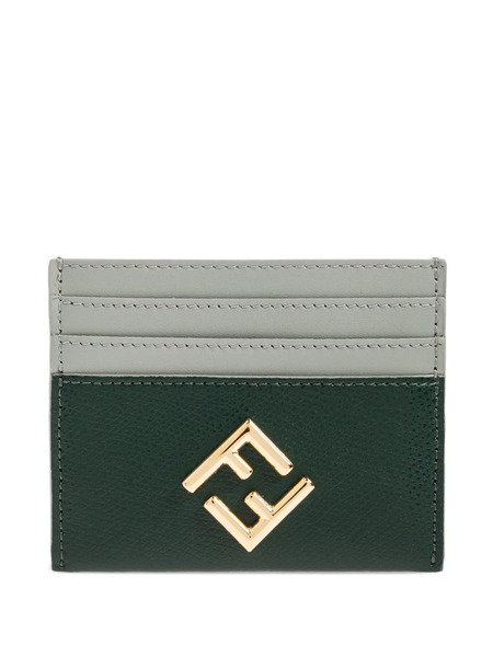  Fendi Tarjetero Con Detalle Ff - Verde 