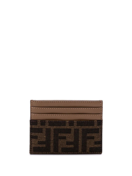  Fendi Tarjetero Con Logo Ff - Marrón 