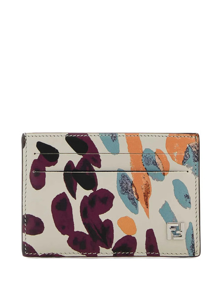  Fendi Tarjetero Slim Estampado - Neutro 