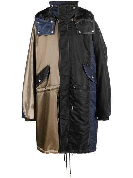  Feng Chen Wang Abrigo Oversize Con Capucha - Negro 
