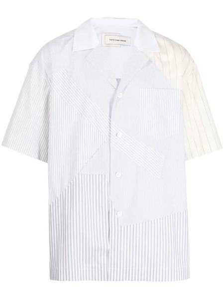  Feng Chen Wang Camisa Con Diseño Patchwork - Azul 