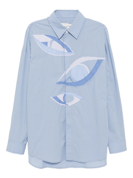  Feng Chen Wang Camisa Con Diseño Patchwork - Azul 