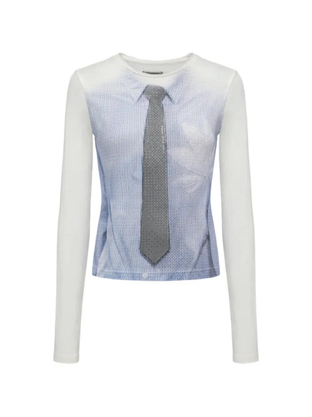  Feng Chen Wang Camiseta Con Estampado Tie-dye - Blanco 