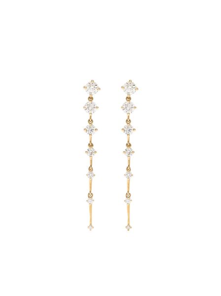  Fernando Jorge Pendientes Sequence En Oro Amarillo De 18kt Con Diamantes - Dorado 
