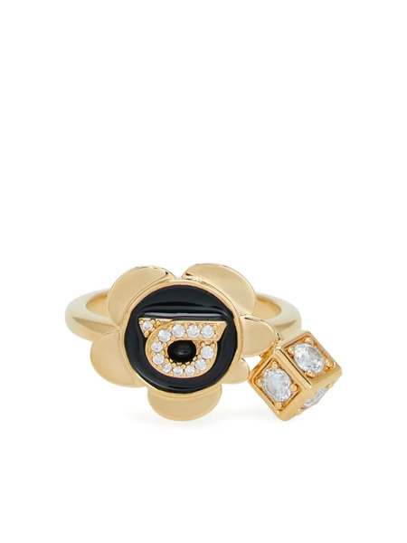  Ferragamo Anillo Con Charm Gancini - Dorado 