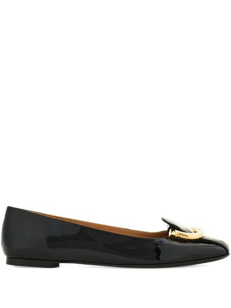  Ferragamo Bailarina Gancini - Negro 