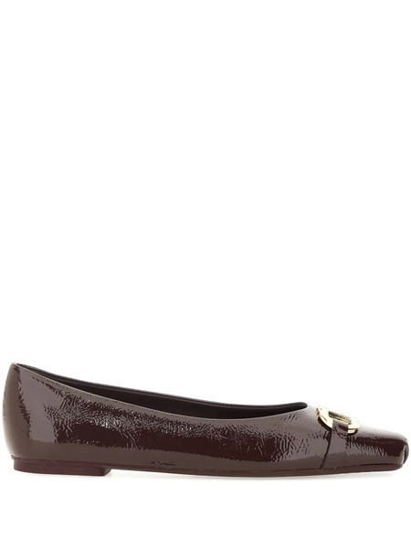  Ferragamo Bailarinas Con Hebilla - Marrón 