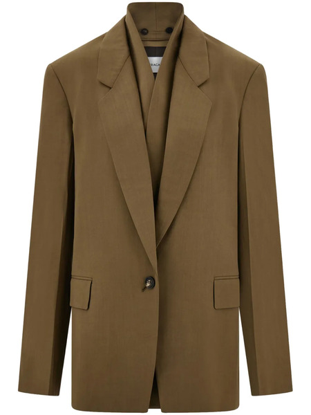  Ferragamo Blazer Con Botones - Marrón 