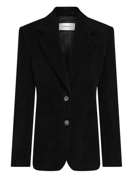  Ferragamo Blazer Con Botones - Negro 