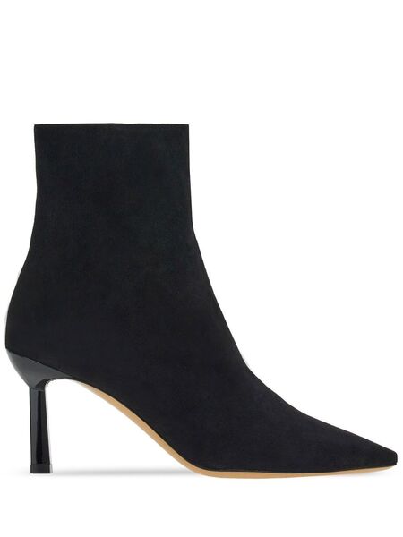  Ferragamo Botas Con Puntera En Punta - Negro 