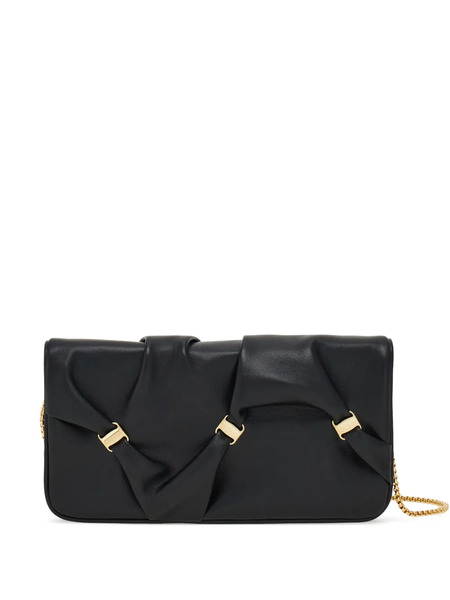  Ferragamo Cartera Con Cadena - Negro 