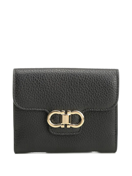  Ferragamo Cartera Con Placa Gancini - Negro 