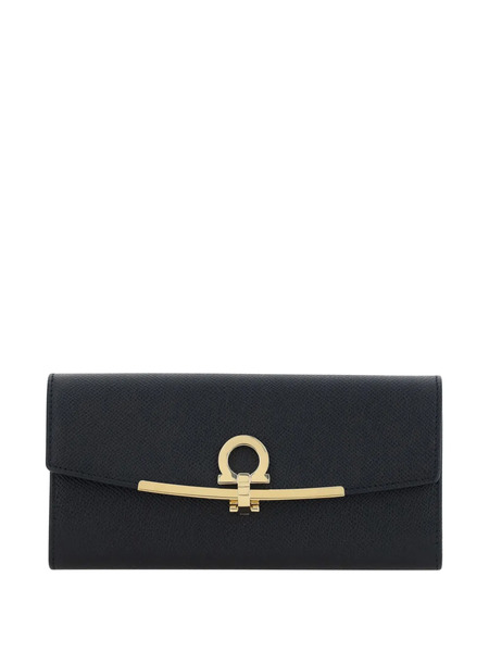  Ferragamo Cartera Continental Gancini - Negro 