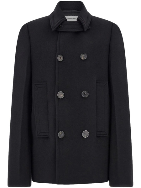  Ferragamo Chaquetón Liso - Negro 